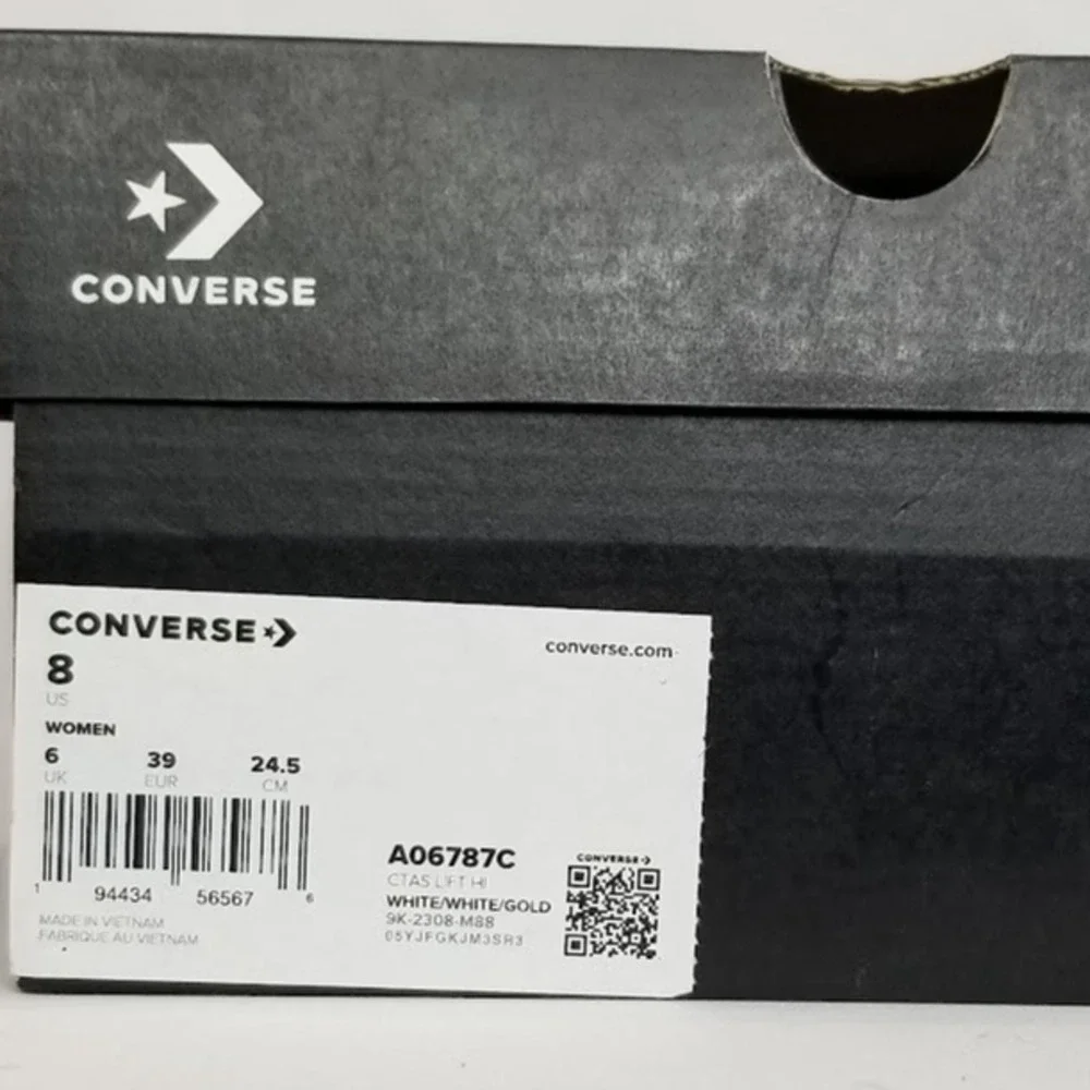 Converse CTAS Lift Platform Hi Tops Brand New Women's Size 8 White A06787C NWT - Picture 7 of 7